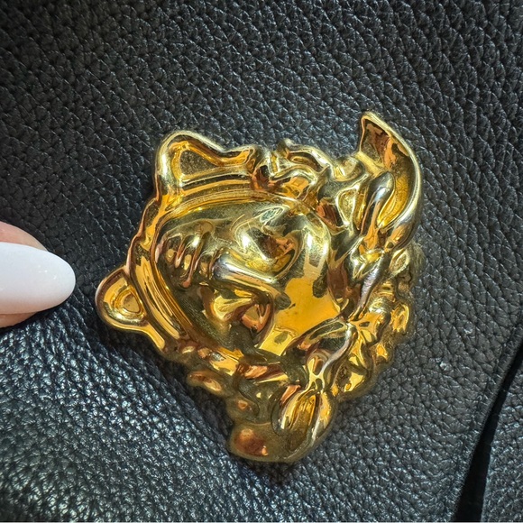 VERSACE Black and Gold Men's Backpack - Picture 9 of 16